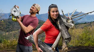 The First Thing We Built On Our Land | Mountain Homestead