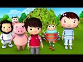 Here We Go Round The Mulberry Bush | Nursery Rhymes for Babies by LittleBabyBum - ABCs and 123s