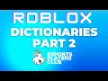 Roblox Studio Tutorial - Dictionaries pt 2