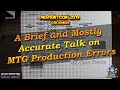 Misprint Con Columbus 2019 A Brief and Mostly Accurate Talk on Magic Production Errors