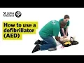 How to Use a Defibrillator AED - First Aid Training