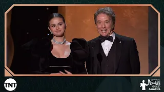 Selena Gomez and Martin Short Intro the Shag Awards 28th Annual SAG Awards TNT