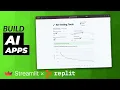 Build Streamlit Apps with AI and Deploy in Two Clicks on Replit