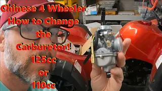 110cc 125cc Carburetor Replacement Chinese 4 Wheeler