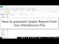 Populating Jasper Report with json datasource Jasper Soft Studio