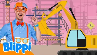 Play and Learn about Excavators 😃 | with Blippi | Let’s Get Moving - Kids Activities!