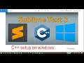 sublime text 3 c setup
