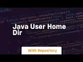 java user home dir