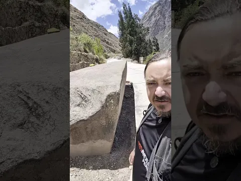 MASSIVE granite stones left on the road to Ollantaytambo! #travel #megalithic #peru