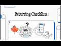Build Recurring Checklists