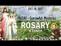 Download Lagu FRIDAY Rosary Today \u0026 Chaplet🌹SORROWFUL Mysteries of the Rosary, FEAST St. CAMILUS deLELLIS, July 18