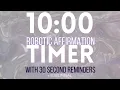 TIMER 10 minute timer with 30 sec interval subliminal