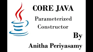Parameterized Constructor - Java Programming