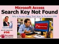 Why Microsoft Access Search Key Not Found Errors Happen And How To Fix Them - QQ 96