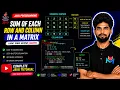Sum Of Each Row Column Of A Matrix In Java Explained Step-by-Step Master Arrays in Java