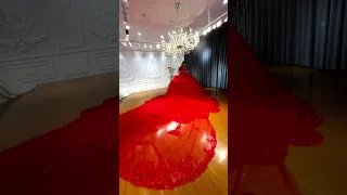 اجمل فستان خطوبة لون احمر يبحث عنه الجميع ماشاء الله  اجمل فستان خطوبة لون احمر يبحث عنه الجميع ماشاء الله