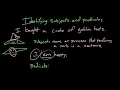 Subjects and predicates Syntax Khan Academy