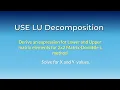 Num-03-LU Doolittle Method Explained Finding X and Y Solutions for two linear equations