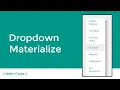Dropdown Materialize