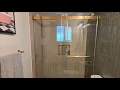 EasyWorc Frameless Double Sliding Shower Doors Shower Glass Door 6mm Thick QUICK OVERVIEW