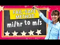 Change Miles per Hour to Meters per Second Multi-Step Conversion to