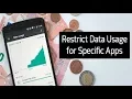 How To Restrict Data Usage Of Selected Apps On Android Apps Ka Data Usage Kam Kren