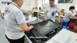 How to Install EA960R4 Commercial LED Billboardby bracket | EagerLED LED Display Installation Guide