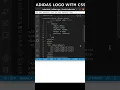 How to create Adidas logo icon HTML CSS