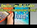 Amazon Fire 10 Tablet Frozen or Unresponsive Screen EASY FIX