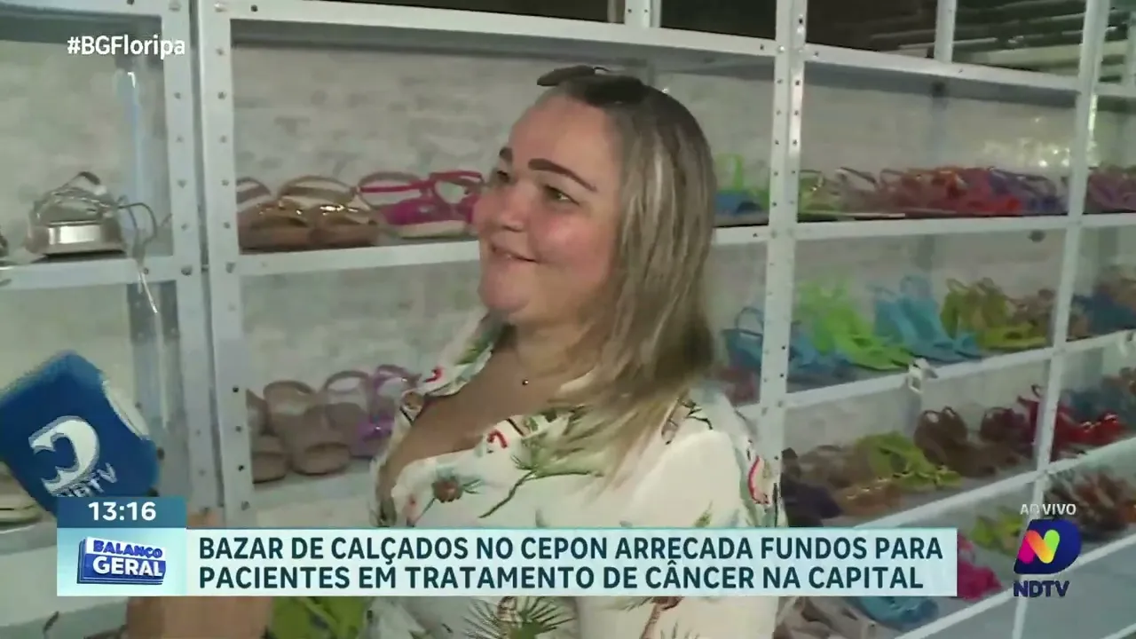Bazar de calçados no CEPON: contribua para o tratamento de pacientes com câncer