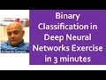 06 - Exercise on Binary Classification in Neural Networks in 8 minutes