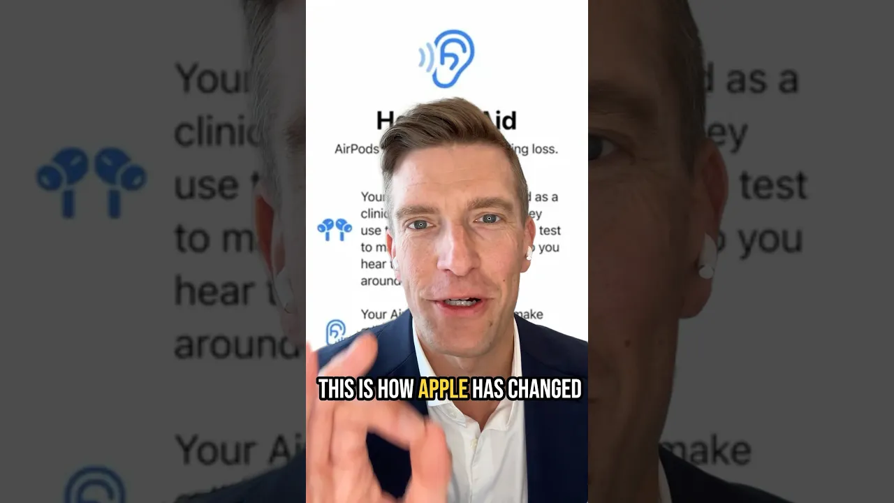Apple Hearing Aid Tech Announced #short #apple #hearingaid Apple Hearing Aid Tech Announced #short #apple #hearingaid