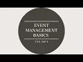 EVENT MANAGEMENT BASICS - The 5w s How To Plan An Event