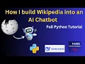How to build wikipedia AI Assistant with Python and DeepSeek Advance RAG with DeepSeek
