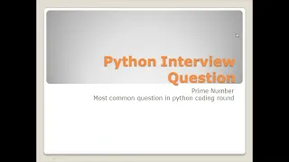 PRIME NUMBER PROGRAMS IN PYTHON TAMIL PYTHON INTERVIEW QUESTIONS