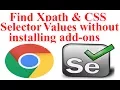 How to Find XPath in Chrome Browser For Selenium WebDriver