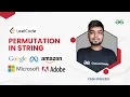 Permutation in String Google Amazon Meta Microsoft Adobe LeetCode Hashmap Yash Dwivedi