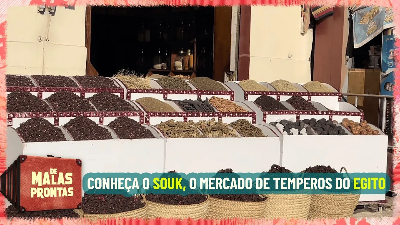 O famoso mercado de temperos do Egito: Souk
