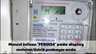 Mengatasi eror 02 pada listrik prabayar.. 