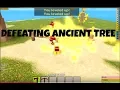 DEFEATING ANCIENT TREE ROBLOX BOOGA BOOGA