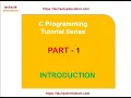 C Programming Introduction C Programming Hindi Tutorial
