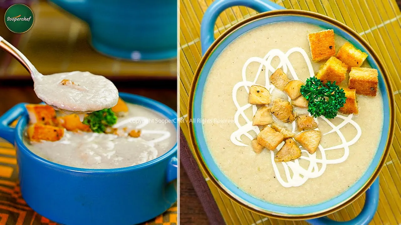 Cream of Chicken Soup Recipe by SooperChef   A Warmful Healthy Winter Recipe