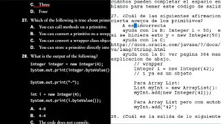 OCA JAVA SE 8 Programmer Guide Practice Test Chapter 2 21 - 30