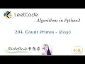 LeetCode in Python 204 Count Primes - Michelle