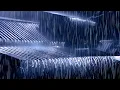 Download Lagu Beat Stress \u0026 Goodbye Insomnia in 3 Minutes with Heavy Rain,Thunder Sounds on a Tin Roof at Night #5