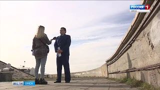 Жители Омска жалуются на аварийное состояние набережной бывшего речного вокзала