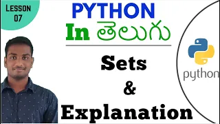Sets in python in Telugu Learn Python in Telugu Lesson - 7