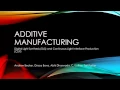 Digital Light Synthesis DLS and Continuous Light Interface Production CLIP a narrated