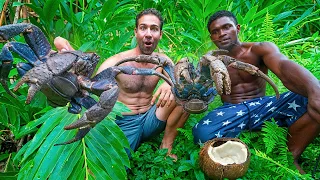 GIANT CRAB HUNTING & Spearfishing to feed whole village