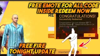 Download How To Get Free Emote For All Redeem Code \u0026 Free Fire Tonight Update #ST #FREEFIRETONIGHTUPDATE MP3